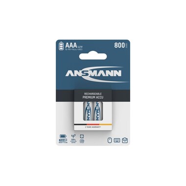 Ansmann Battery Type 800 NiMH AAA 800 800 mAh, 4 pieces