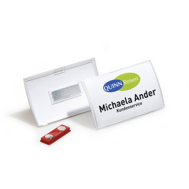 DURABLE Namensschild Click Fold 821219 mit Magnet, 40x75mm 10 Stk.