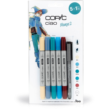 COPIC Marker Ciao 22075557 5+1 Set Manga 2