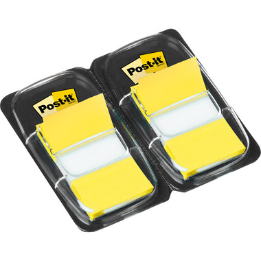 POST-IT Index Tabs 25,4x43,2mm 680-Y2 gelb/50 Tabs 2 Stück