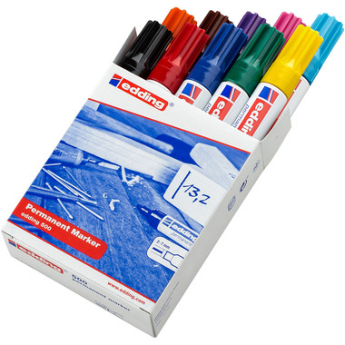 EDDING Permanent Marker 500 2-7mm 500-999 10 Farben ass.