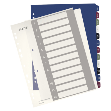 LEITZ Répertoire PP Style A4+ 12380000 multicolor 1-12