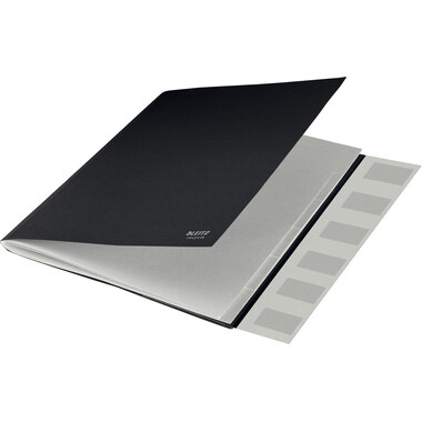 LEITZ Dossier de collect. Recycle A4 3914-00-95 noir, carton 6 comp.