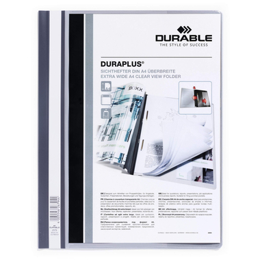 DURABLE Dossier di present. DURAPLUS 257910 per 100 fogli A4 grigio