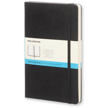 MOLESKINE Carnet Classic HC Large 272892703 noir, dots 240 feuil.