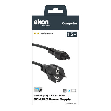 Netzkabel mit Schukostecker | Ekon