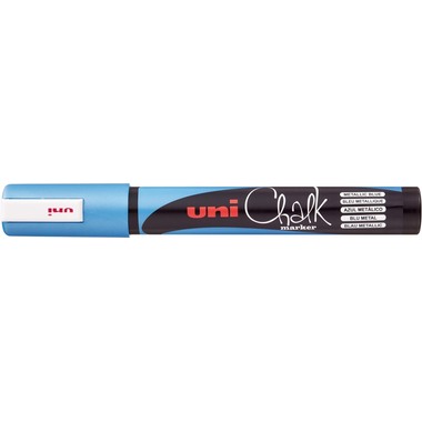 UNI-BALL Chalk Marker 1.8-2.5mm PWE-5M METALLIC BLUE Metallic blau