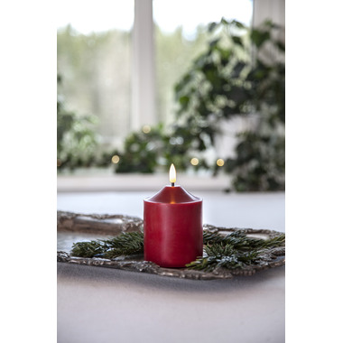 STAR TRADING LED Kerze Flamme 12cm 12.061-61 rot