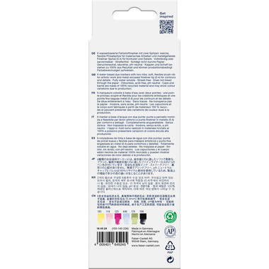 FABER-CASTELL Goldfaber Dual Marker 164524 Lettering, 6 couleurs