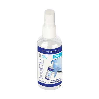 Spray nettoyant 100 ml avec chiffon microfibre | Vivanco