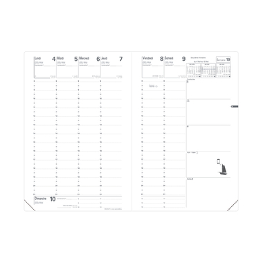 QUO-VADIS Ersatzinhalt Ministre 2026 015007Q 1W/2S Impala/Club FR 16x24cm