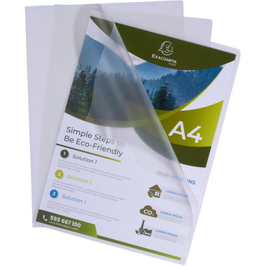 EXACOMPTA Coperchio 120my A4 58320E transparent recycling 100 pcs.