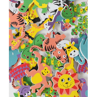 I AM CREATIVE Foamy 4019.06 Animaux de la jungle 96 pcs.