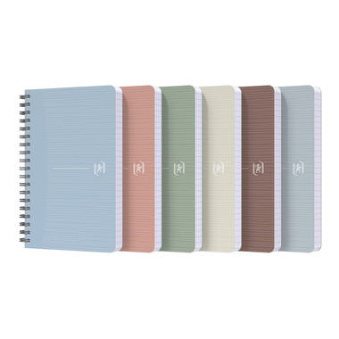 OXFORD My Rec'Up Carnet spirale 400155803 A6, quadrillé 90 flls, ass.