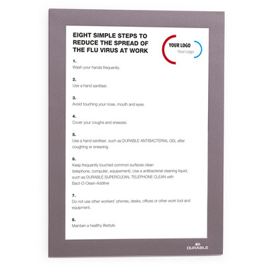 DURABLE Sichtfenster Duraframe 487123 silber, selbstklebend 2 Stk.