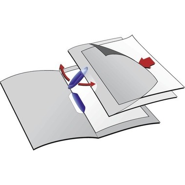 DURABLE Klemmhefter SWINGCLIP 226007 für 30 Blatt A4 dunkelblau