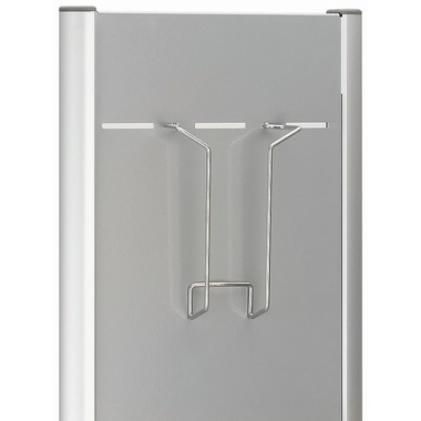 FRANKEN Prospektständer PSN804 4 Fächer, silber