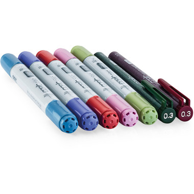 COPIC Marker Ciao 22075672 Nature Doodle kit, 7 Stück