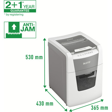 LEITZ Aktenvernichter IQ AF 8011-20-00 Small Office 100, P-4, 34lt