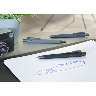 FABER-CASTELL Kugelschreiber Poly Ball XB 241188 stone grey