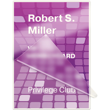 LEITZ Pochettes à plastifier 54x86 33810 brillant, 125my 100 pcs.