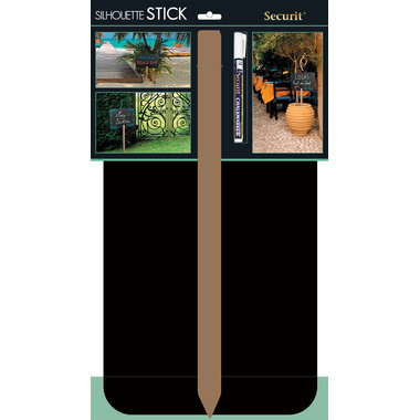 SECURIT Targa giardino SILHOUETTE FBS-RECTANGLE nero 73.5x45x0.2cm