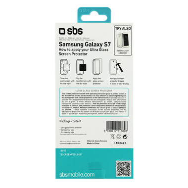 Displayschutz aus Ultra Glas für Samsung Galaxy S7