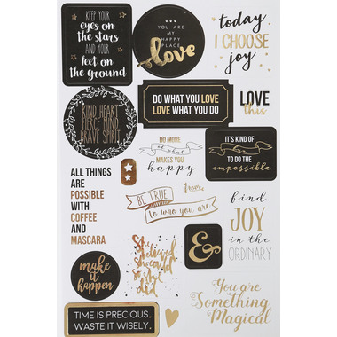 I AM CREATIVE Stickerbook 4087.473 paroles, 5 feuilles