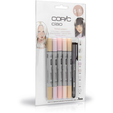 COPIC Marker Ciao 22075552 5+1 Set Portrait colours 1