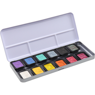 TALENS Aquarellfarbe Finetec F1200 Essentials Rainbow 12 Farben