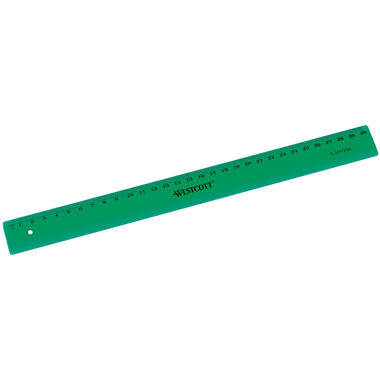 WESTCOTT Kunststofflineal 30cm E-1017200 cm Skala