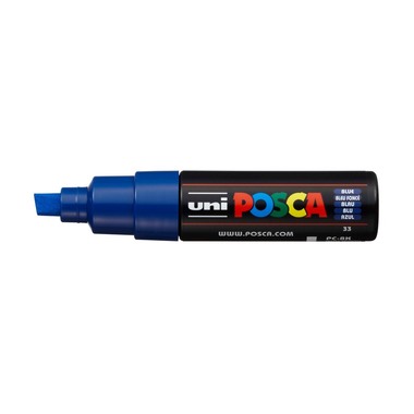 POSCA Marker 8mm PC-8K BLUE blau, Keilspitze