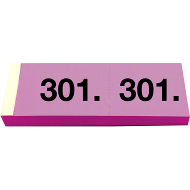 SIMPLEX Garderobenblock 301-400 13097 pink 100 Blatt