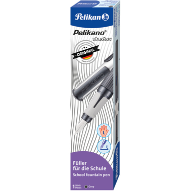 PELIKAN Füllhalter Structure L 824514 grau, Linkshänder