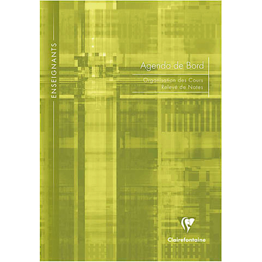 CLAIREFONTAINE Matris Agenda maître A4 9059 ligné francais 72 feuilles