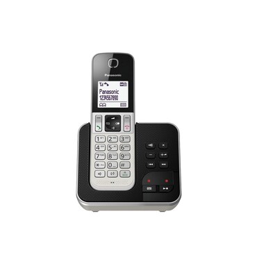 Panasonic Téléphone sans fil KX-TGD320SLW Noir/Argenté