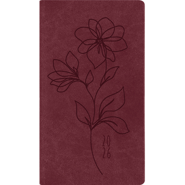 SIMPLEX Agenda Ladytimer 2026 40522.26 1S/2P bordeaux ML 8.7x15.3cm