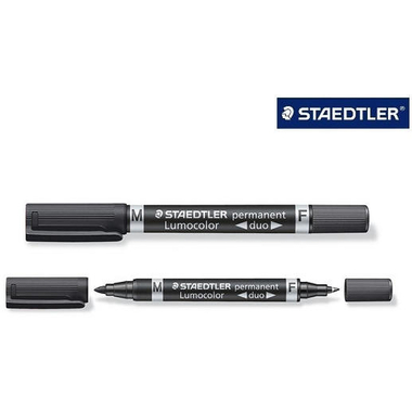 STAEDTLER Lumocolor DUO 348 0.6/1.5mm 348-9 noir perm.