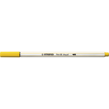 STABILO Penna Fibra 68 brush 568/44 giallo