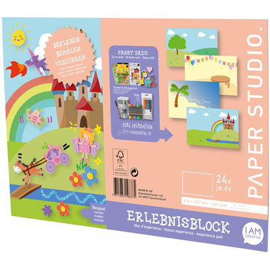 I AM CREATIVE Bloc d'aventure A4 4010.52 24 feuilles