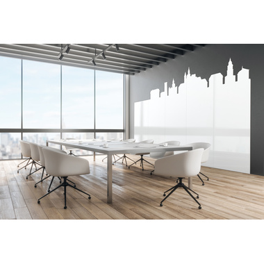 MAGNETOPLAN Infinity Wall X Projection 1041401 blanc, mica émail. 1180x1890mm