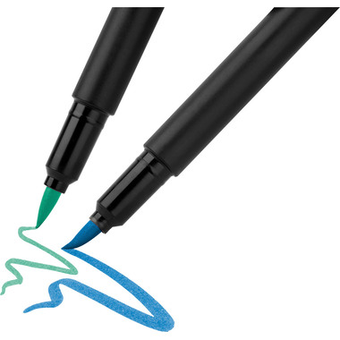 FABER-CASTELL Fasermaler Black Edition 116451 Pastell 10 Stück