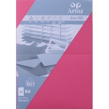 ARTOZ Cartes 1001 B6 107362264 220g, fucsia 5 feuilles