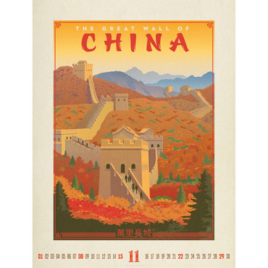 ACKERMANN Calendrier 2026 2615 Travel Time ML 66x50cm