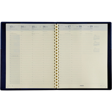 BREPOLS Agenda Omega 27 Genova 2026 0.234.2052 1S/2P noir 21x27cm