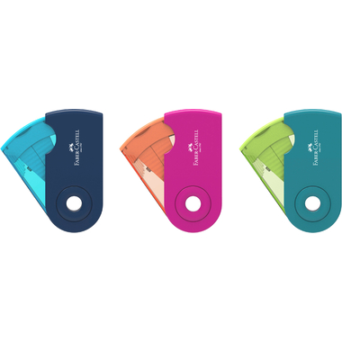 FABER-CASTELL Doppelspitzer 182704 Sleeve Trend ass. div. Farben