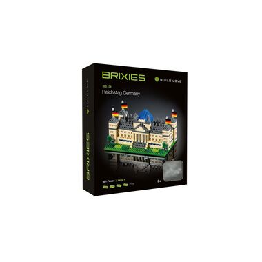 BRIXIES building block model Reichstag Berlin made of 651 building blocks