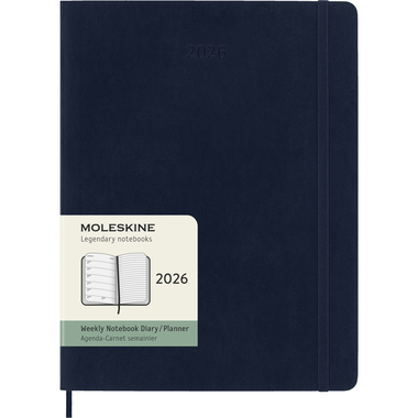 MOLESKINE Agenda Classic X-Large 2026 DSB2012WN4Y26 1W/1S saphir SC 19x25cm