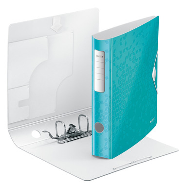 LEITZ Classeur WOW Active 180° 6.5cm 11070051 bleu glacier A4