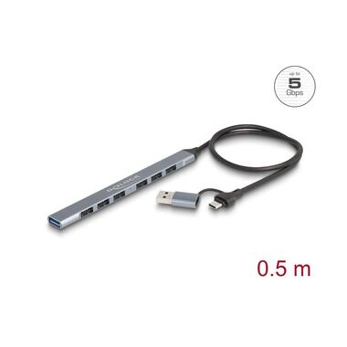 Delock USB-Hub USB-C/A - 6x USB-A 2.0/ 1x USB-A 3.0